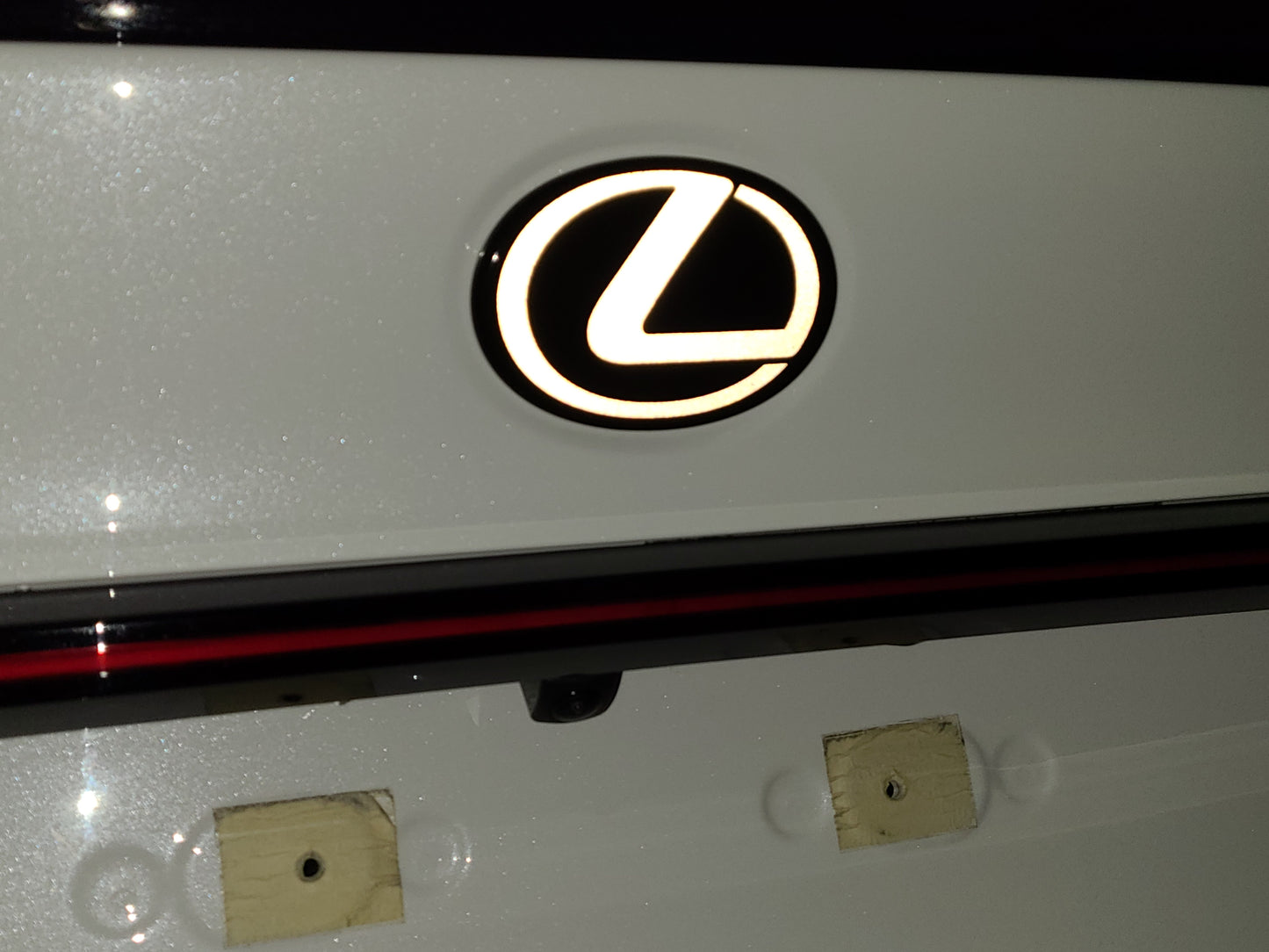 Reflective Lexus Rear Emblem Vinyl Overlay Decal